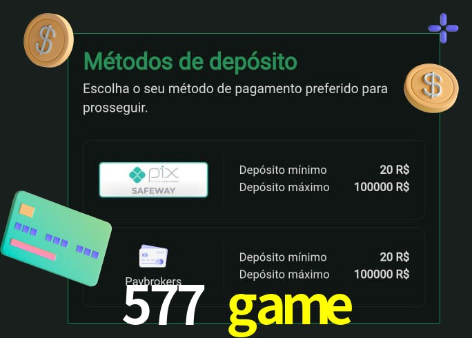 O cassino 577 game oferece uma grande variedade de métodos de pagamento